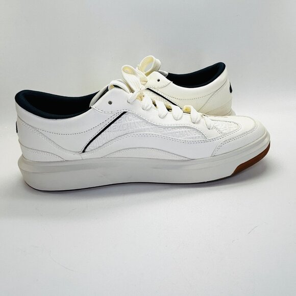 AX Armani Exchange Sneakers with Logo Mens Size 12 Off White Navy Casual Shoe - Picture 8 of 14